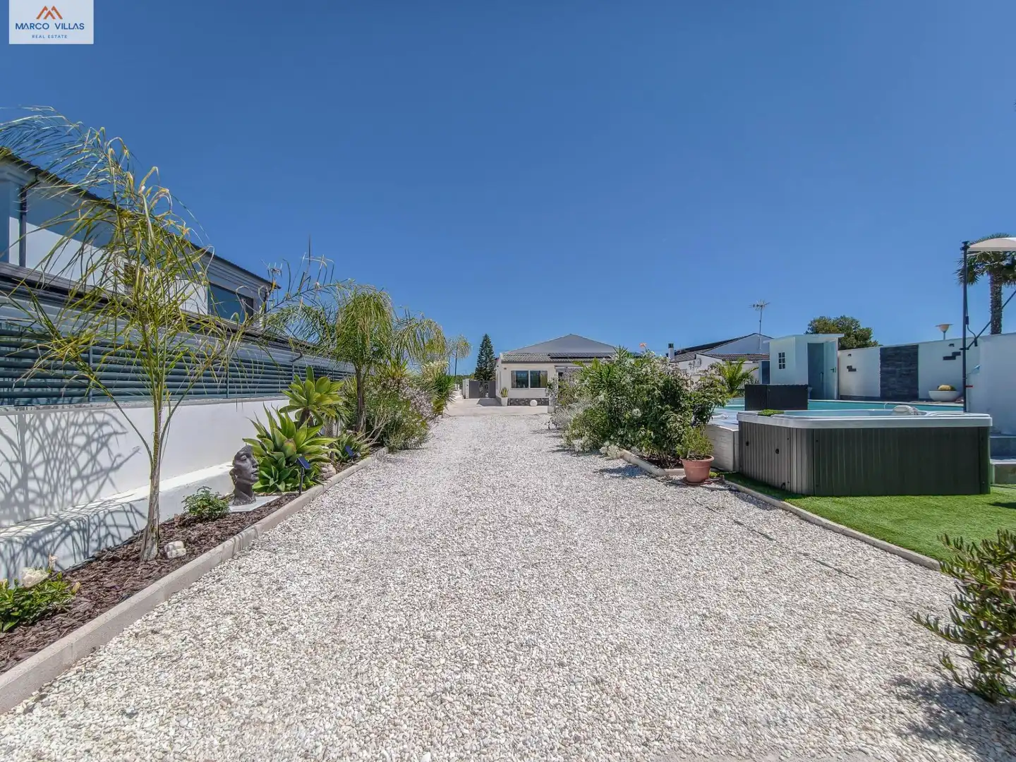 Vista exterior de Casa o chalet en venta en San Fulgencio con Aire acondicionado, Jardín privado y Piscina