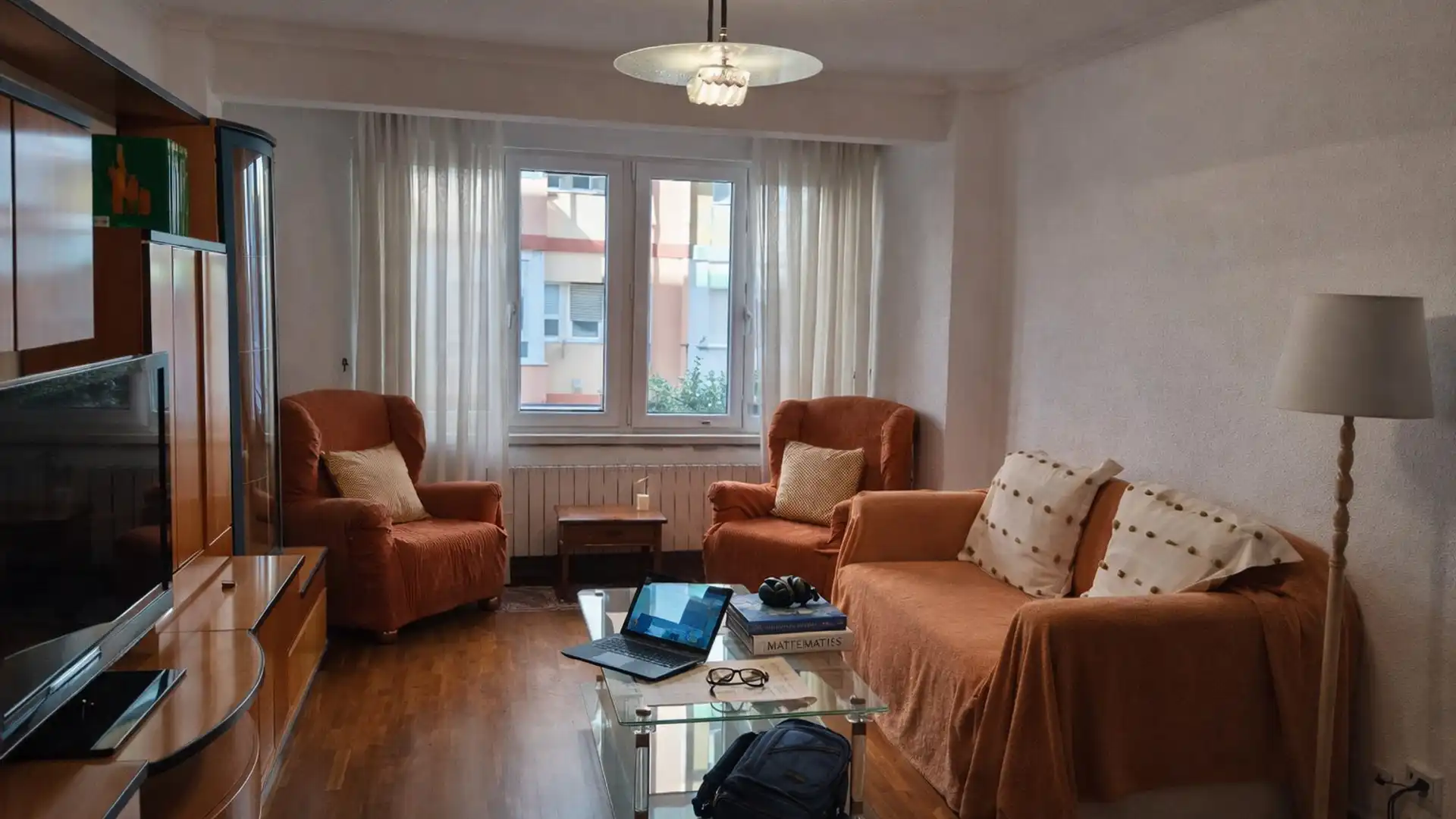 Living room of Flat for rent in Santander  with Heating, Furnished and Oven