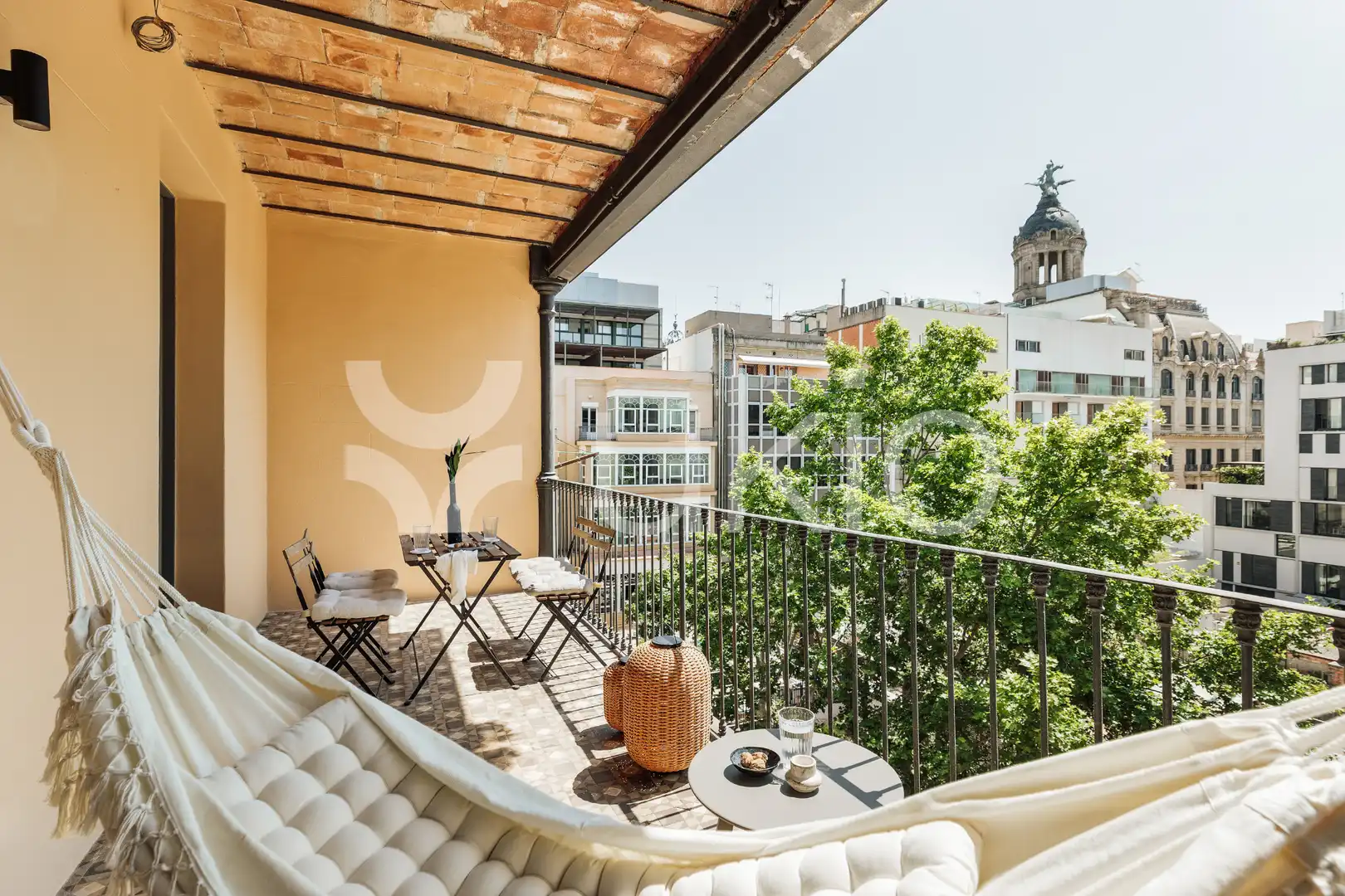 Terrasse von Wohnungen zur Miete in Barcelona mit Klimaanlage, Heizung und Terrasse