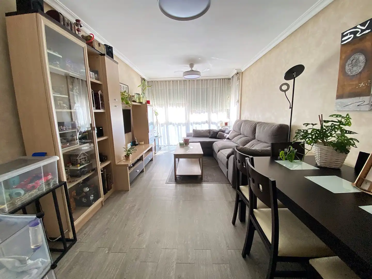 Living room of Flat for sale in Parla  with Heating, Private garden and Furnished