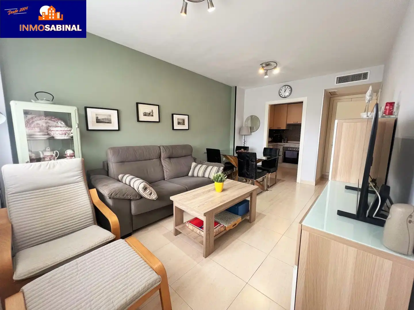 Living room of Flat for sale in Roquetas de Mar