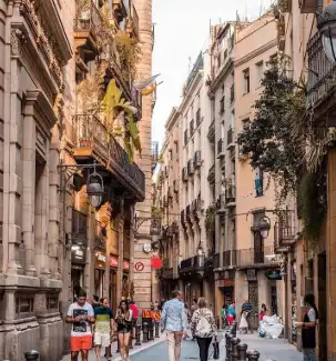 Vista exterior de Piso en venta en Barcelona con Aire acondicionado, Parquet y Horno
