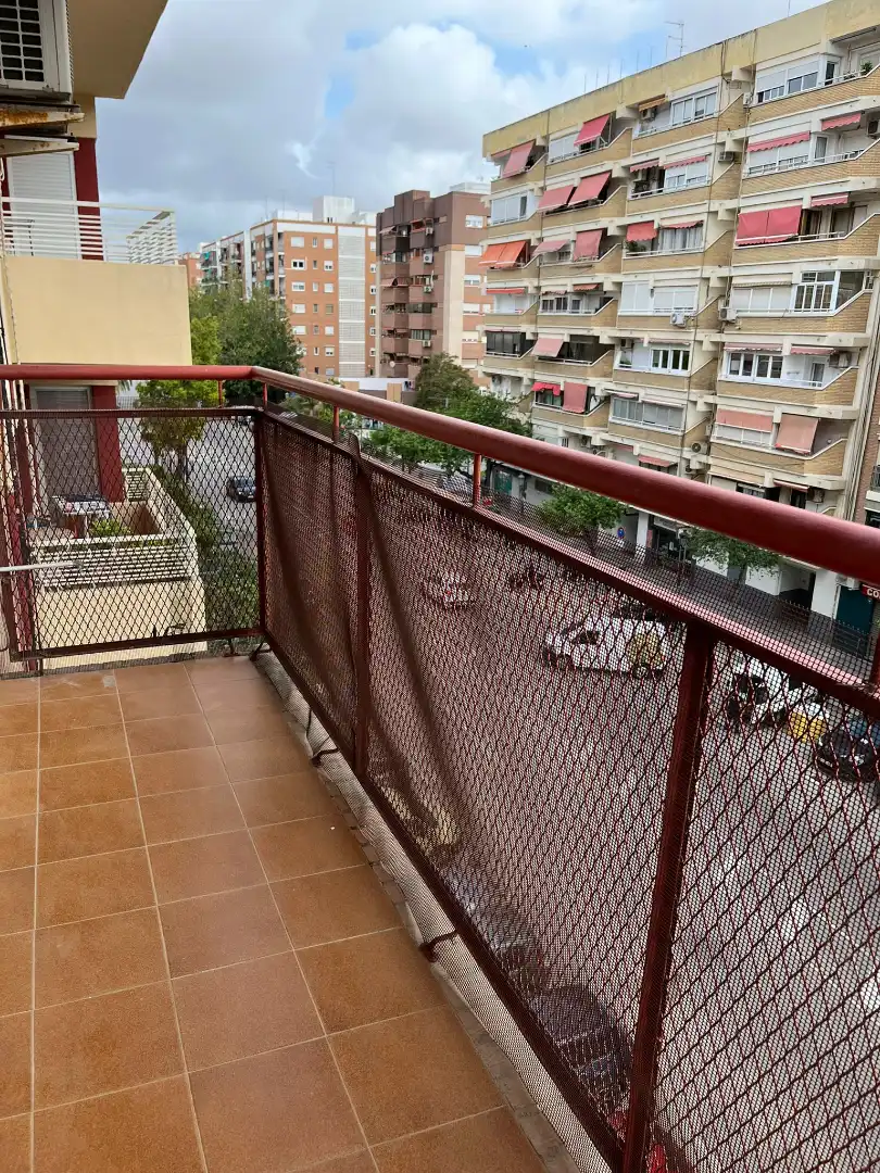 Terraza de Piso de alquiler en Valencia con Aire acondicionado, Calefacción y Parquet