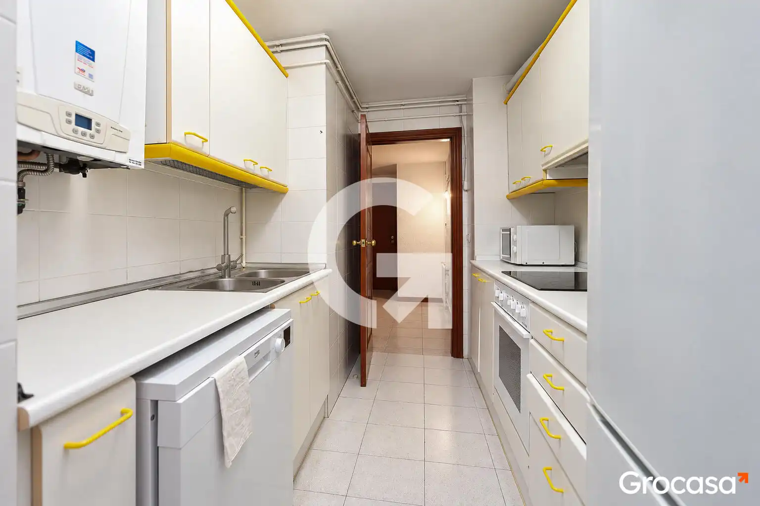 Kitchen of Flat for sale in Rubí  with Heating, Oven and Balcony