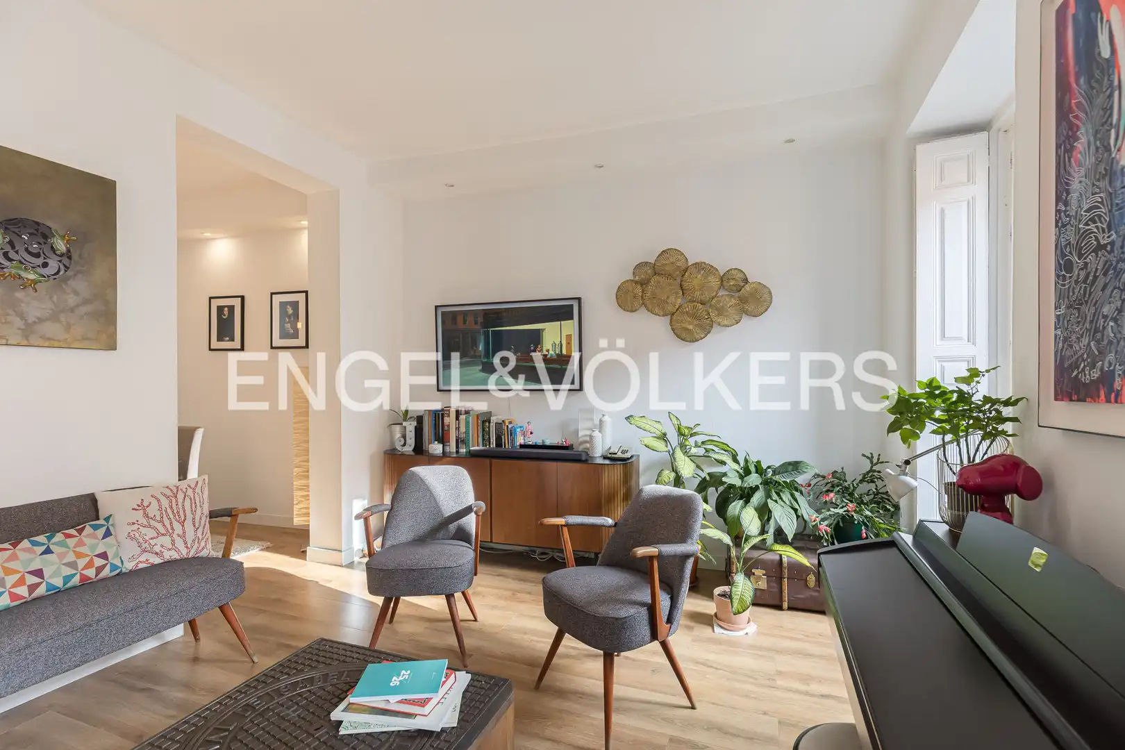 Sala de estar de Piso en venta en Madrid con Aire acondicionado, Calefacción y Balcón