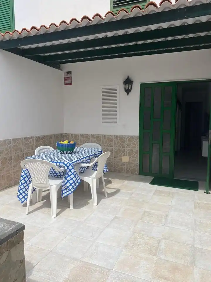 Terraza de Apartamento de alquiler en San Bartolomé de Tirajana con Terraza, Amueblado y Piscina comunitaria