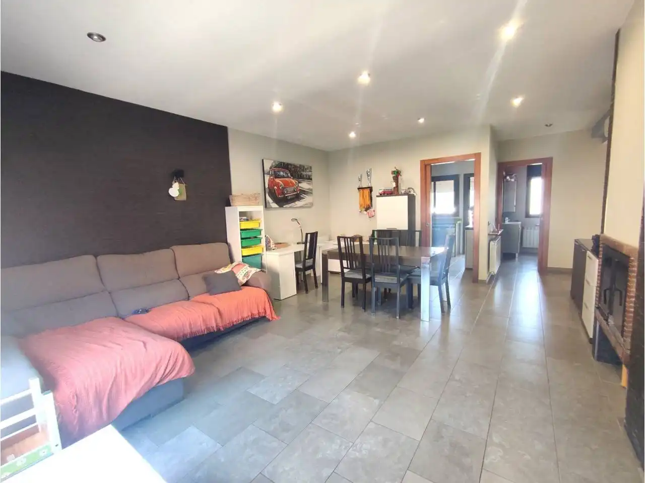 Living room of Flat for sale in Torrelavit  with Air Conditioner, Heating and Terrace