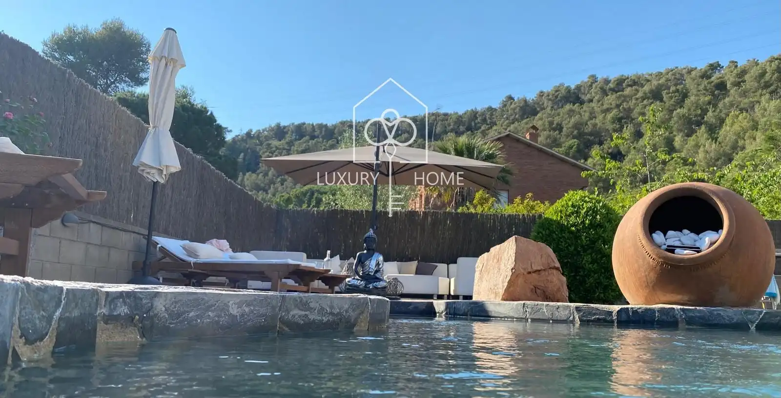 Exterior view of Houses for sale in Begues  with Air Conditioner, Heating and Terrace