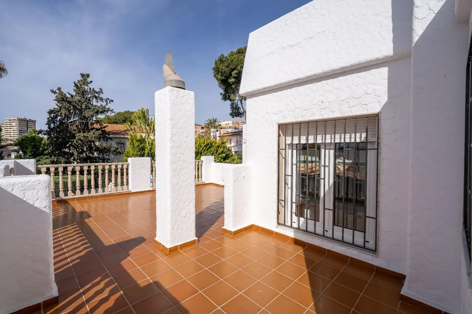 Terraza de Casa o chalet en venta en Roquetas de Mar con Aire acondicionado, Calefacción y Jardín privado