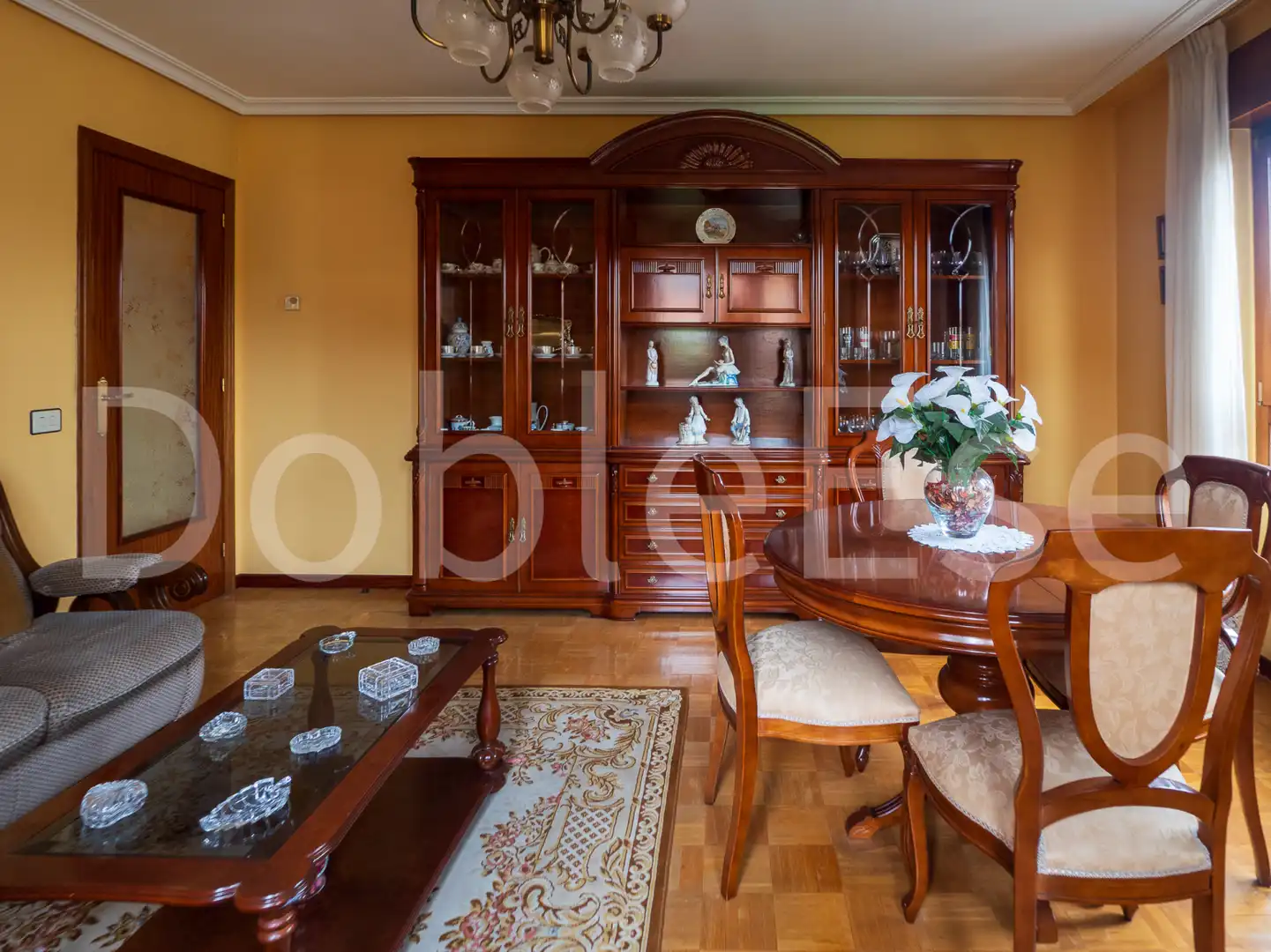 Dining room of Flat for sale in Gijón   with Heating, Parquet flooring and Storage room
