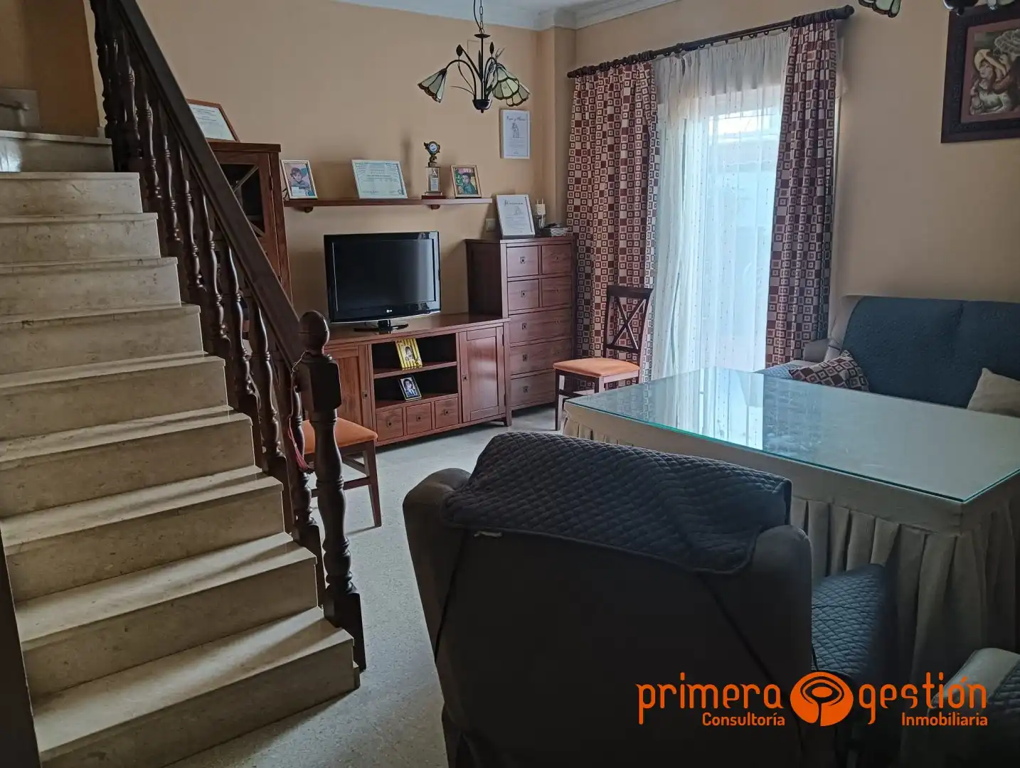 Sala de estar de Casa o chalet en venta en Lora del Río con Aire acondicionado