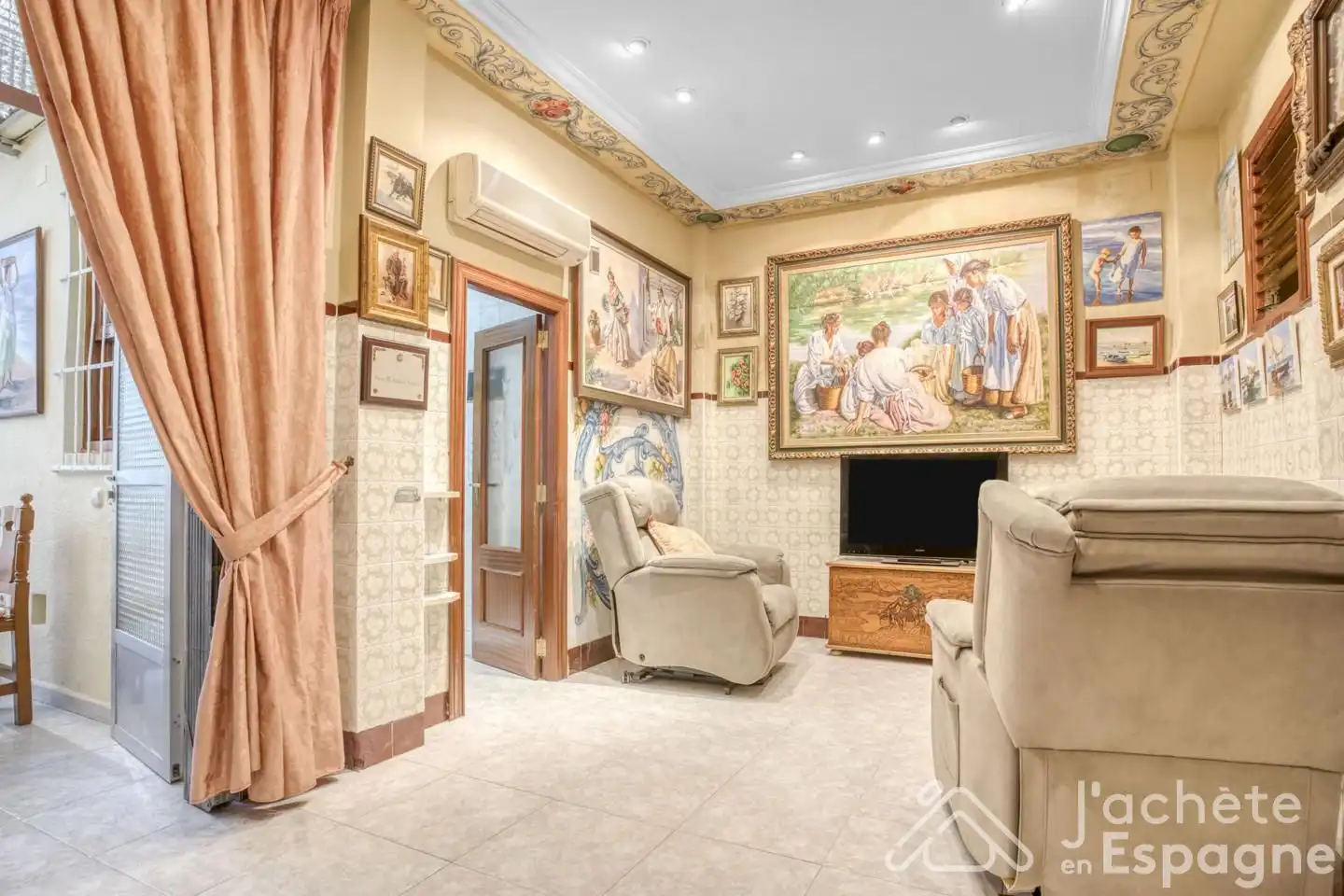Living room of Houses for sale in Massamagrell  with Terrace and Balcony