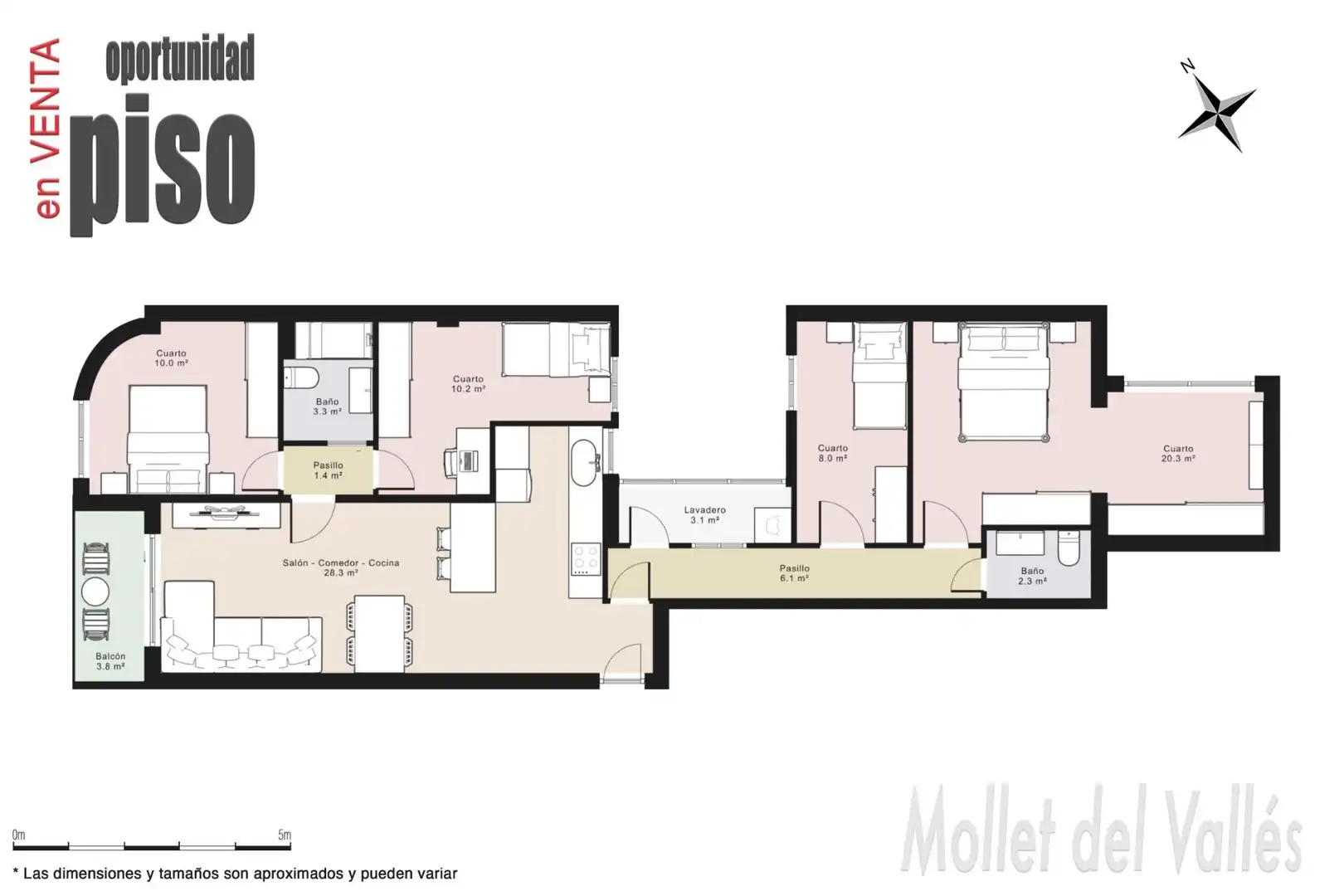 Piso en venta en Mollet del Vallès con Calefacción, Parquet y Balcón