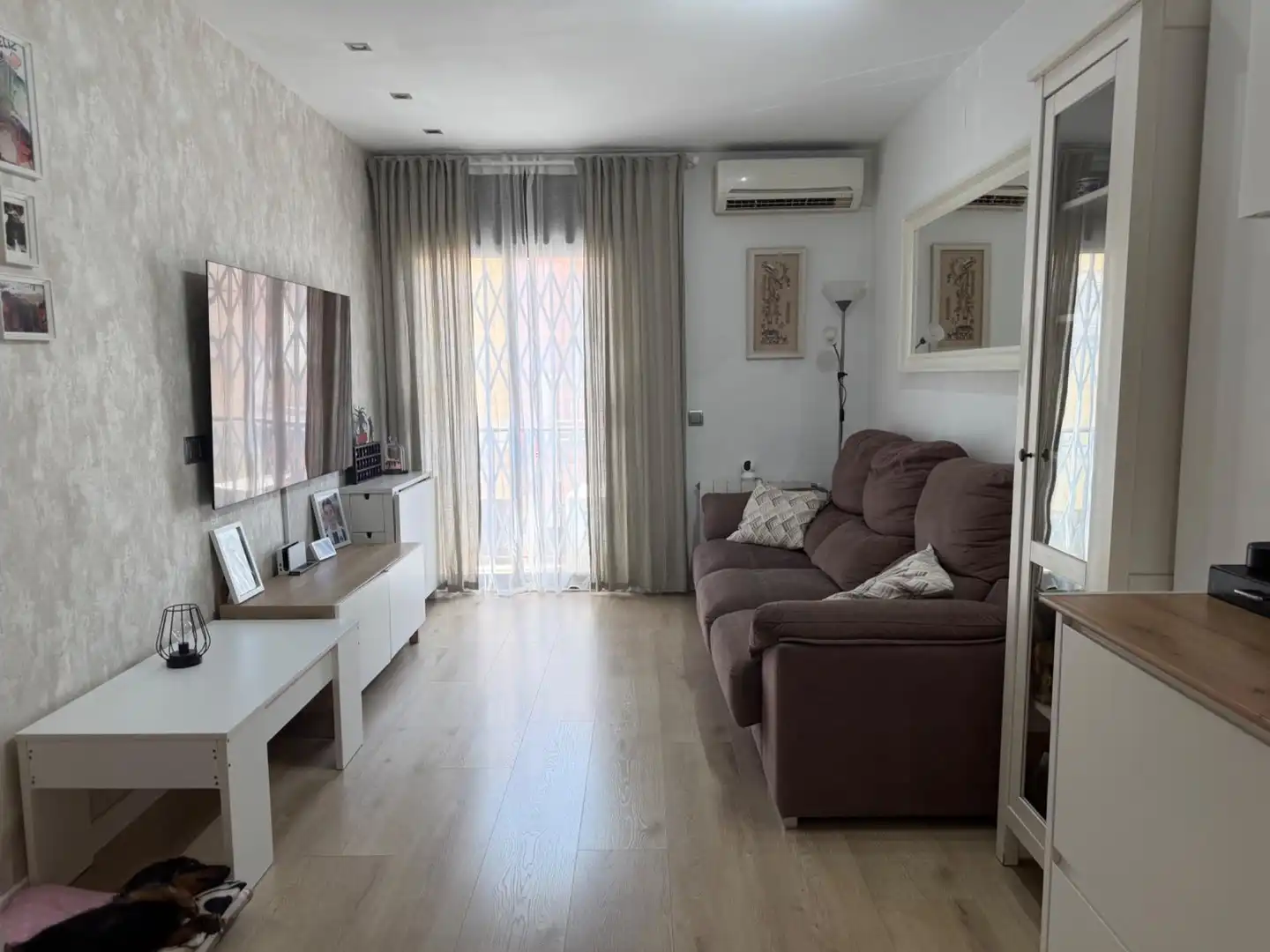 Sala d'estar de Pis en venda en Mataró amb Aire condicionat, Calefacció i Parquet