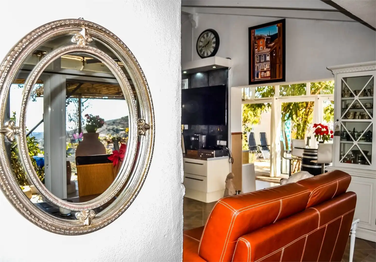 Sala d'estar de Finca rústica en venda en Arenas amb Aire condicionat, Jardí privat i Terrassa