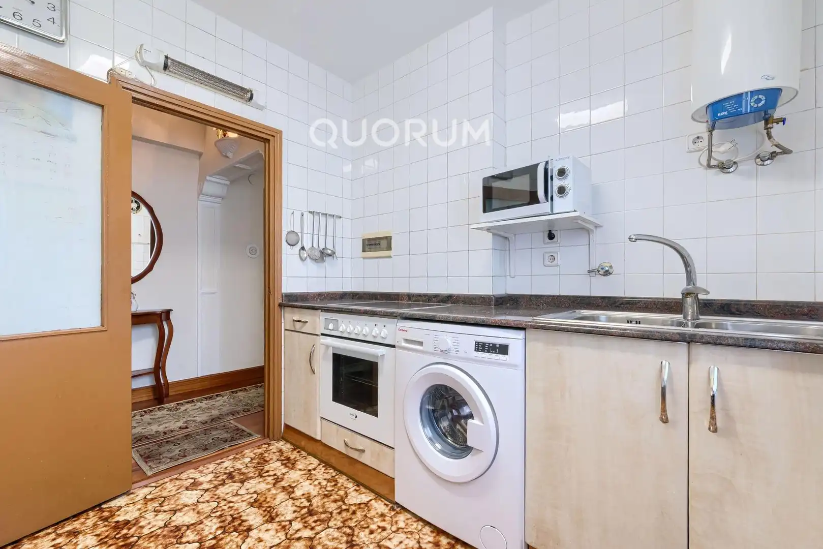 Cocina de Piso en venta en Barakaldo  con Jardín privado, Terraza y Amueblado