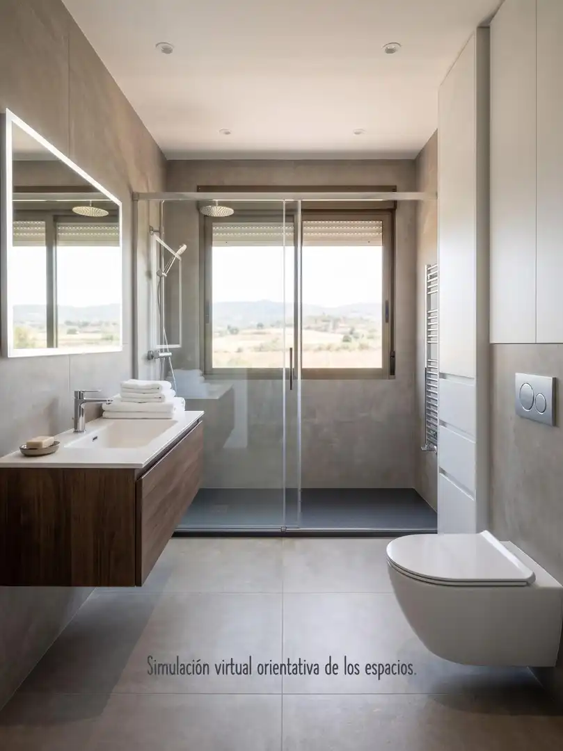 Baño de Casa o chalet en venta en Ourense Capital  con Calefacción, Jardín privado y Terraza