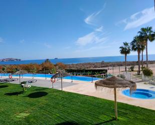 Swimming pool of Planta baja for sale in Pulpí  with Air Conditioner, Heating and Private garden