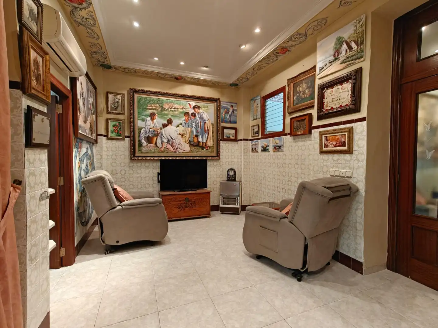 Living room of Flat for sale in Massamagrell  with Heating, Furnished and Oven