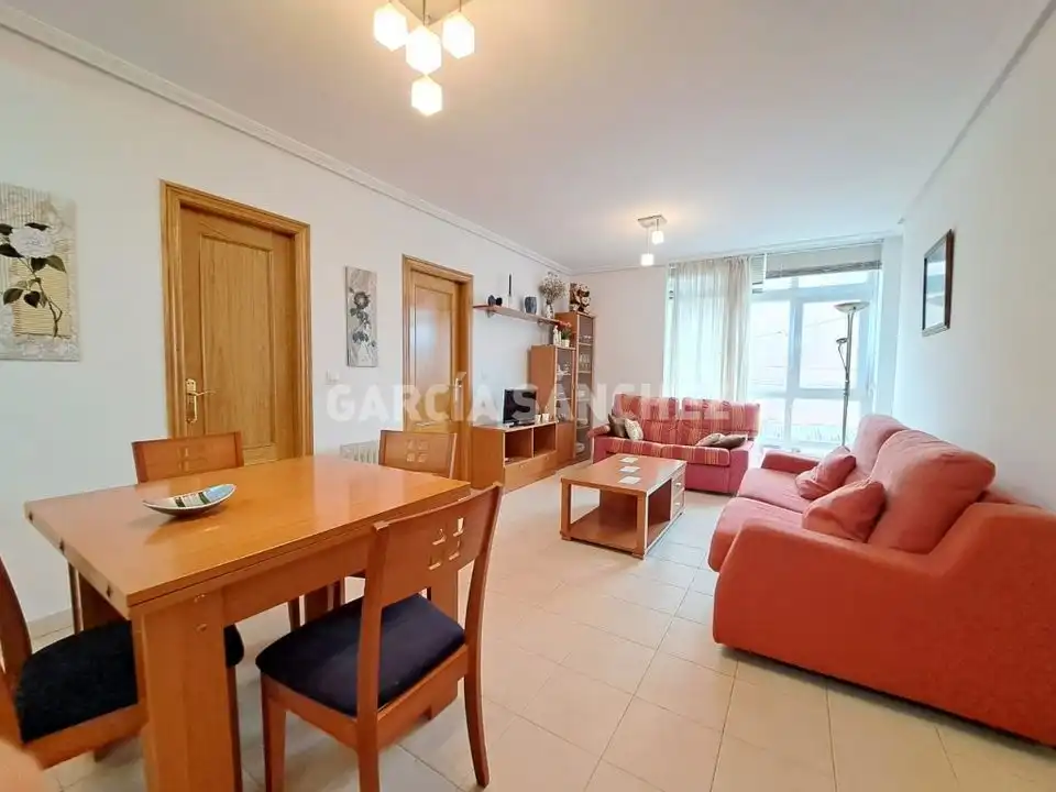 Sala de estar de Apartamento en venta en Boiro con Amueblado, Horno y Lavadora