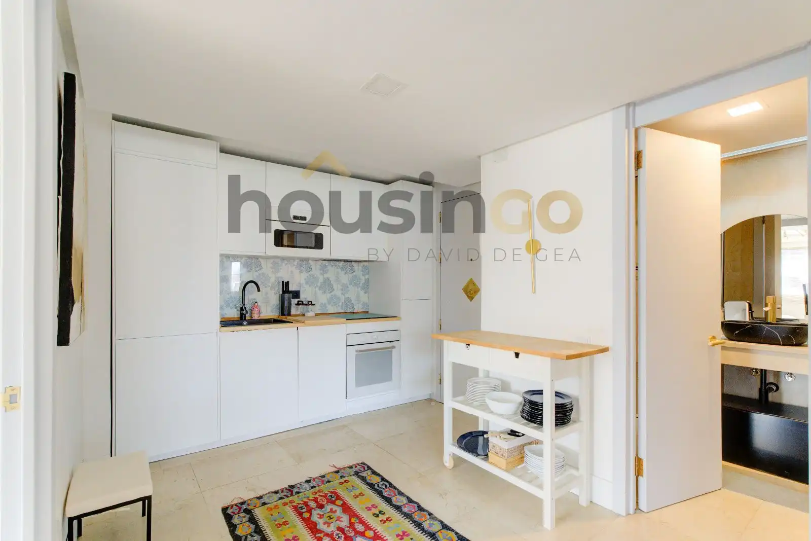 Cocina de Piso de alquiler en Madrid con Aire acondicionado, Calefacción y Amueblado