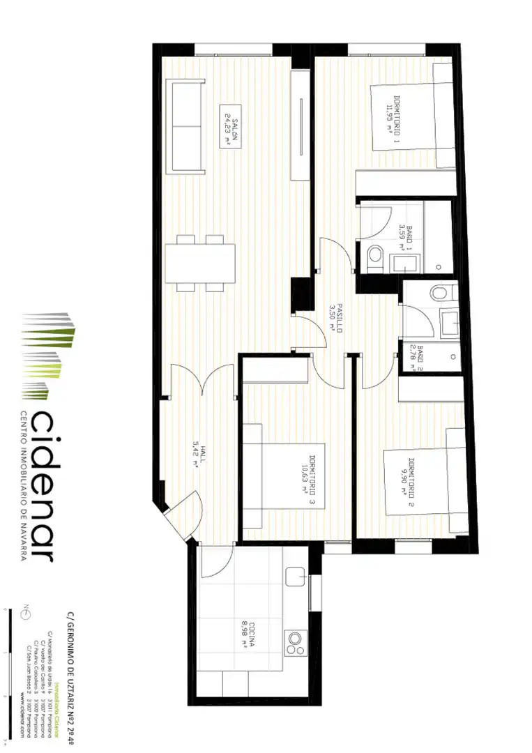 Piso con ascensor en venta en Pamplona-Iruña - Gerónimo de Uztáriz 2, imagen 35
