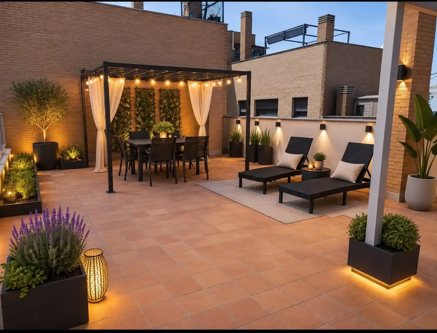 Terrasse von Dachboden zum Verkauf in Arganda del Rey mit Klimaanlage, Heizung und Parkett