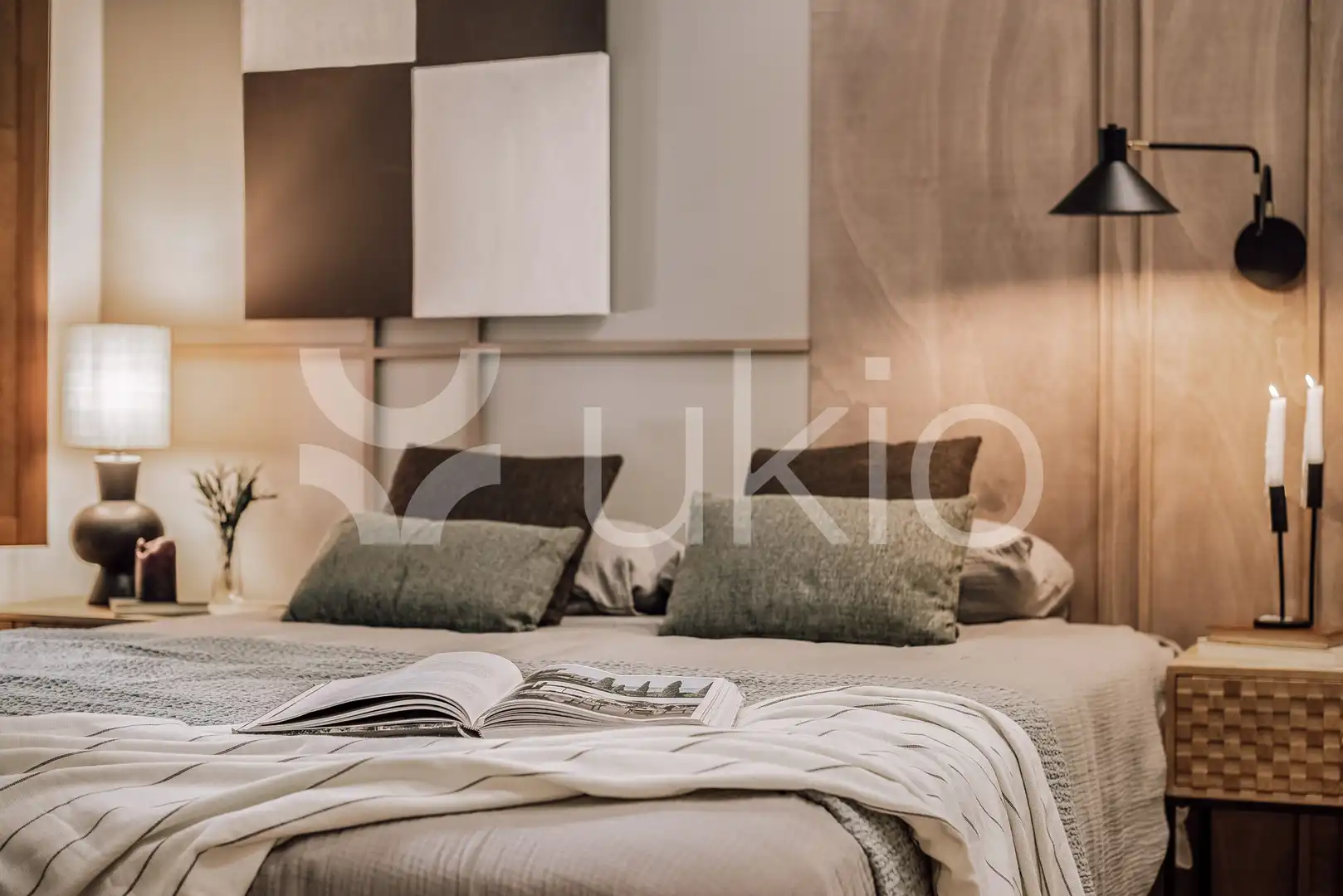 Dormitori de Apartament de lloguer en Madrid amb Aire condicionat, Calefacció i Moblat