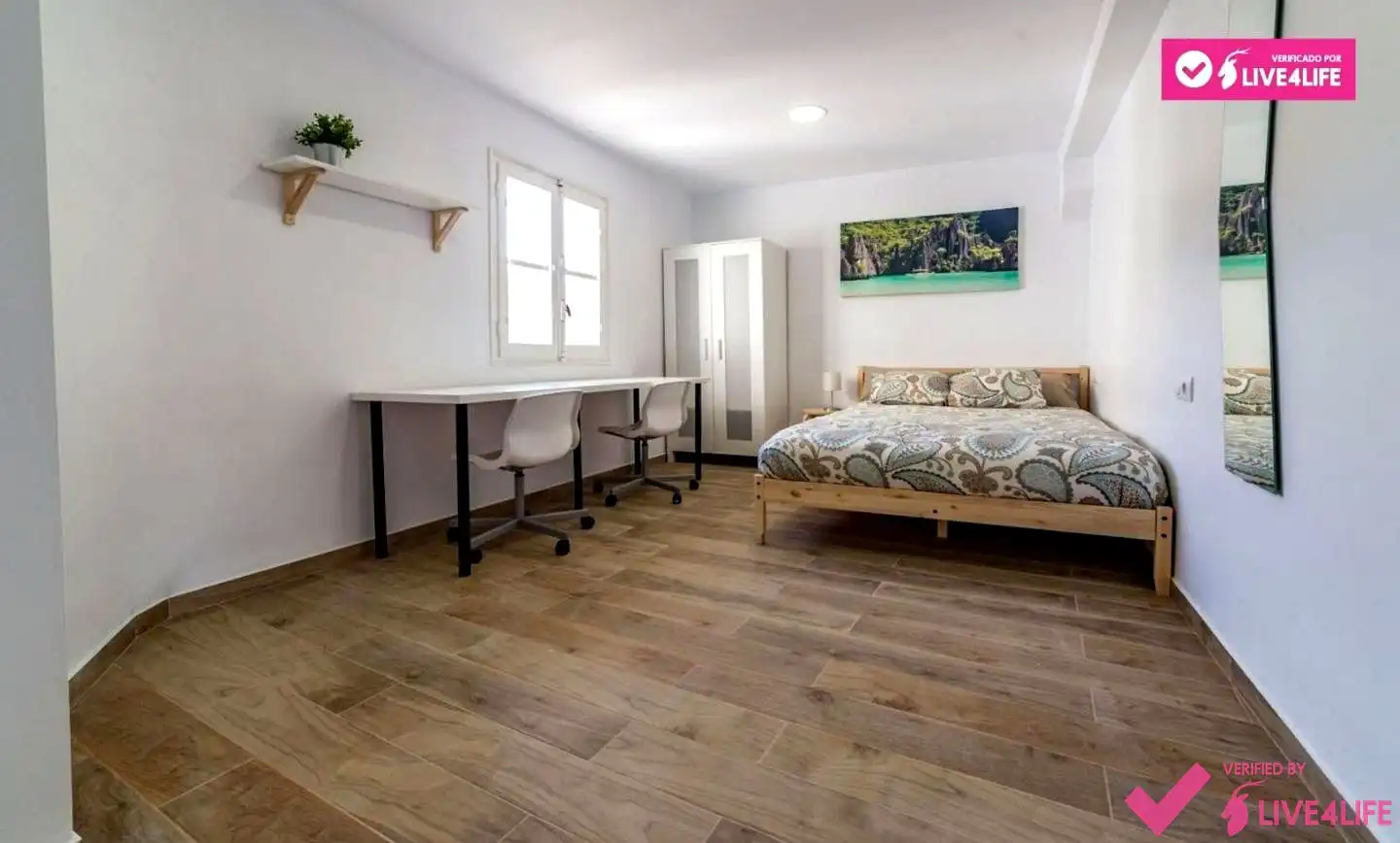 Bedroom of Flat for rent in Valencia  with Furnished