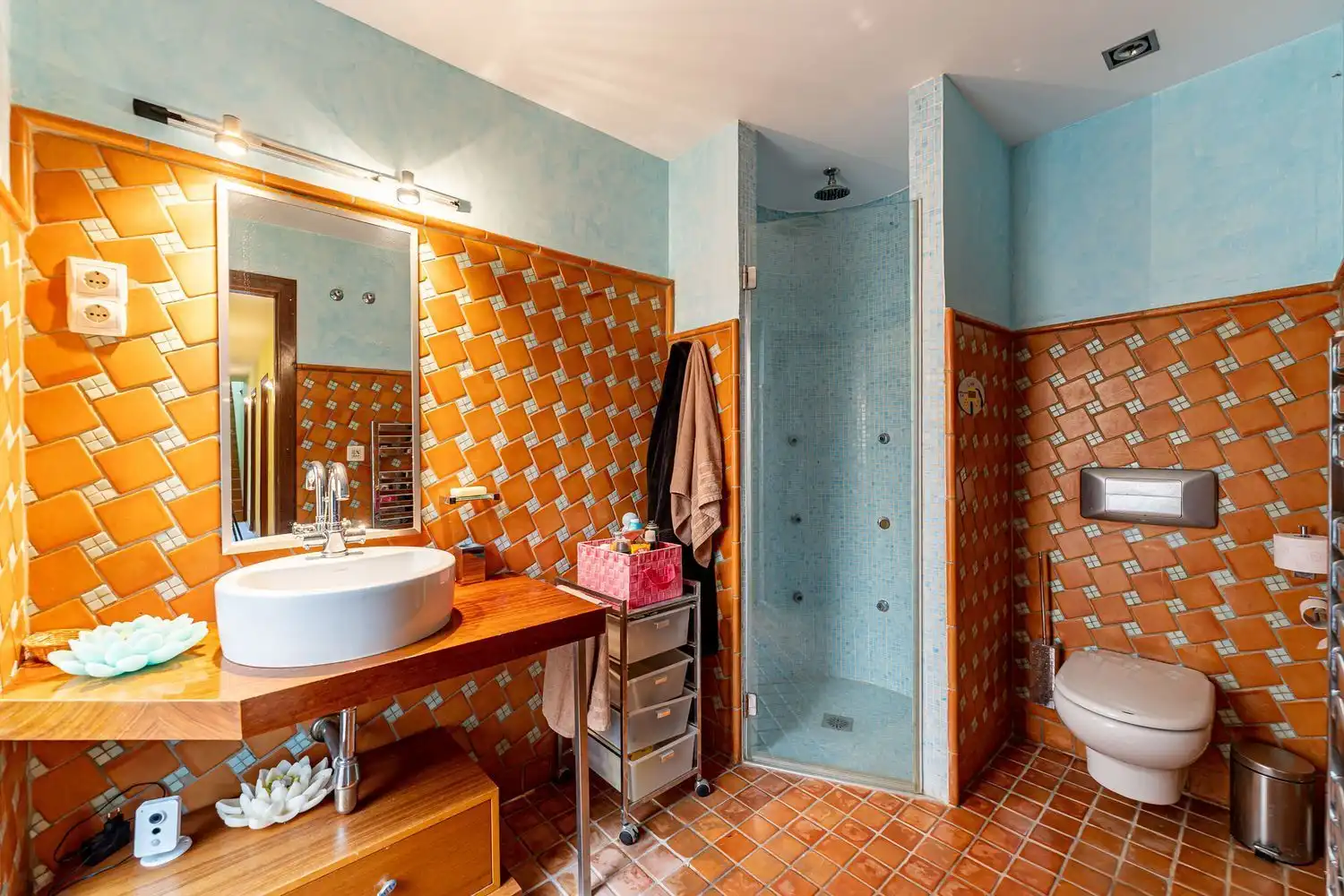 Baño de Casa o chalet en venta en Nuevo Baztán con Aire acondicionado, Jardín privado y Terraza