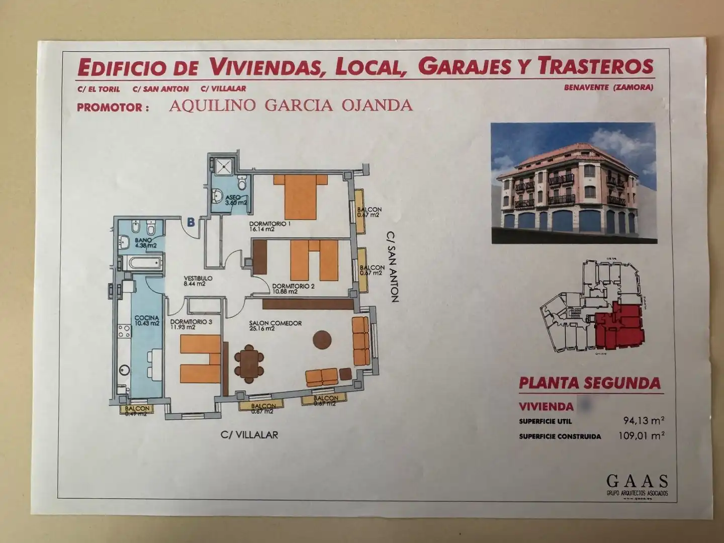 Piso en venta en Benavente con Calefacción y Trastero