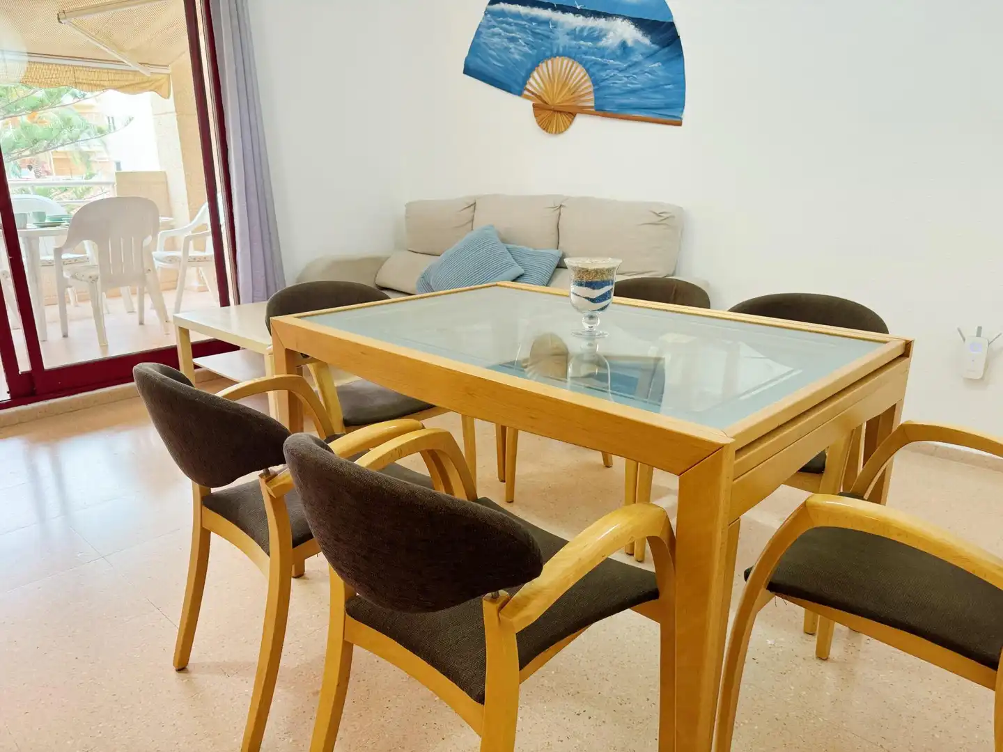 Dining room of Apartments for rent in El Campello  with Air Conditioner, Private garden and Terrace