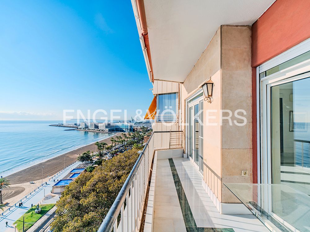 Balcony of Flat to rent in Alicante / Alacant  with Air Conditioner, Heating and Oven