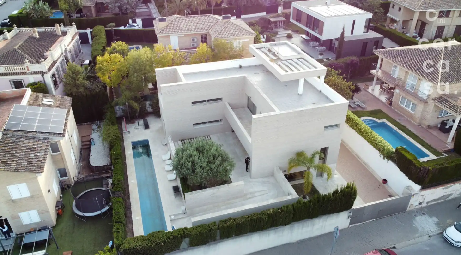 Exterior view of Houses for sale in Godella  with Private garden, Terrace and Swimming Pool