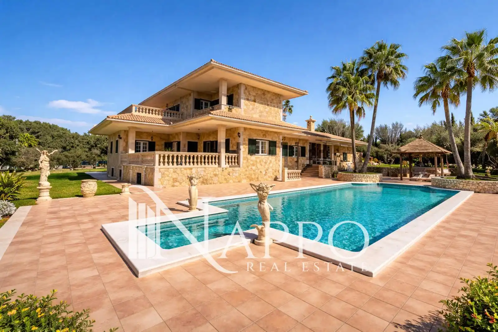 Vista exterior de Casa o chalet en venta en Marratxí con Aire acondicionado, Terraza y Piscina