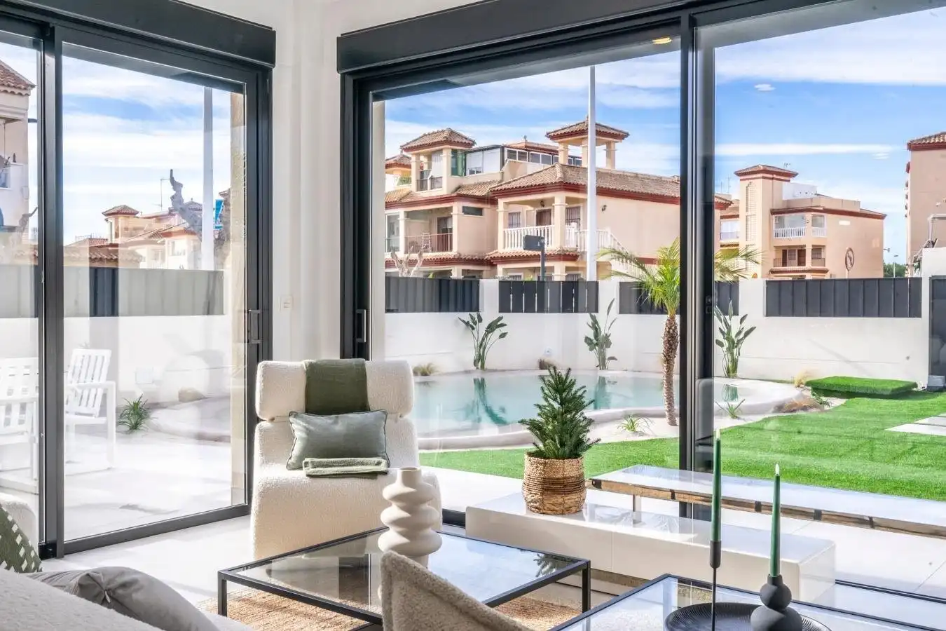 Sala de estar de Casa o chalet en venta en Torre-Pacheco con Aire acondicionado, Jardín privado y Terraza