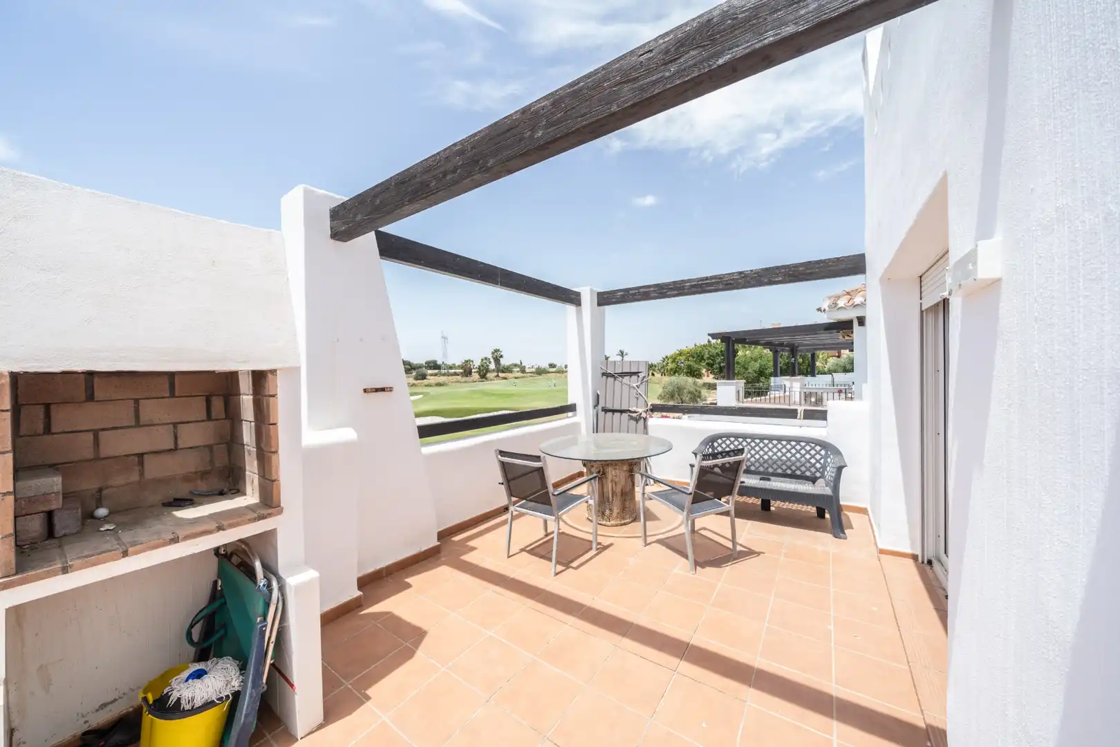 Terrace of Apartments for sale in Torre-Pacheco  with Air Conditioner and Swimming Pool