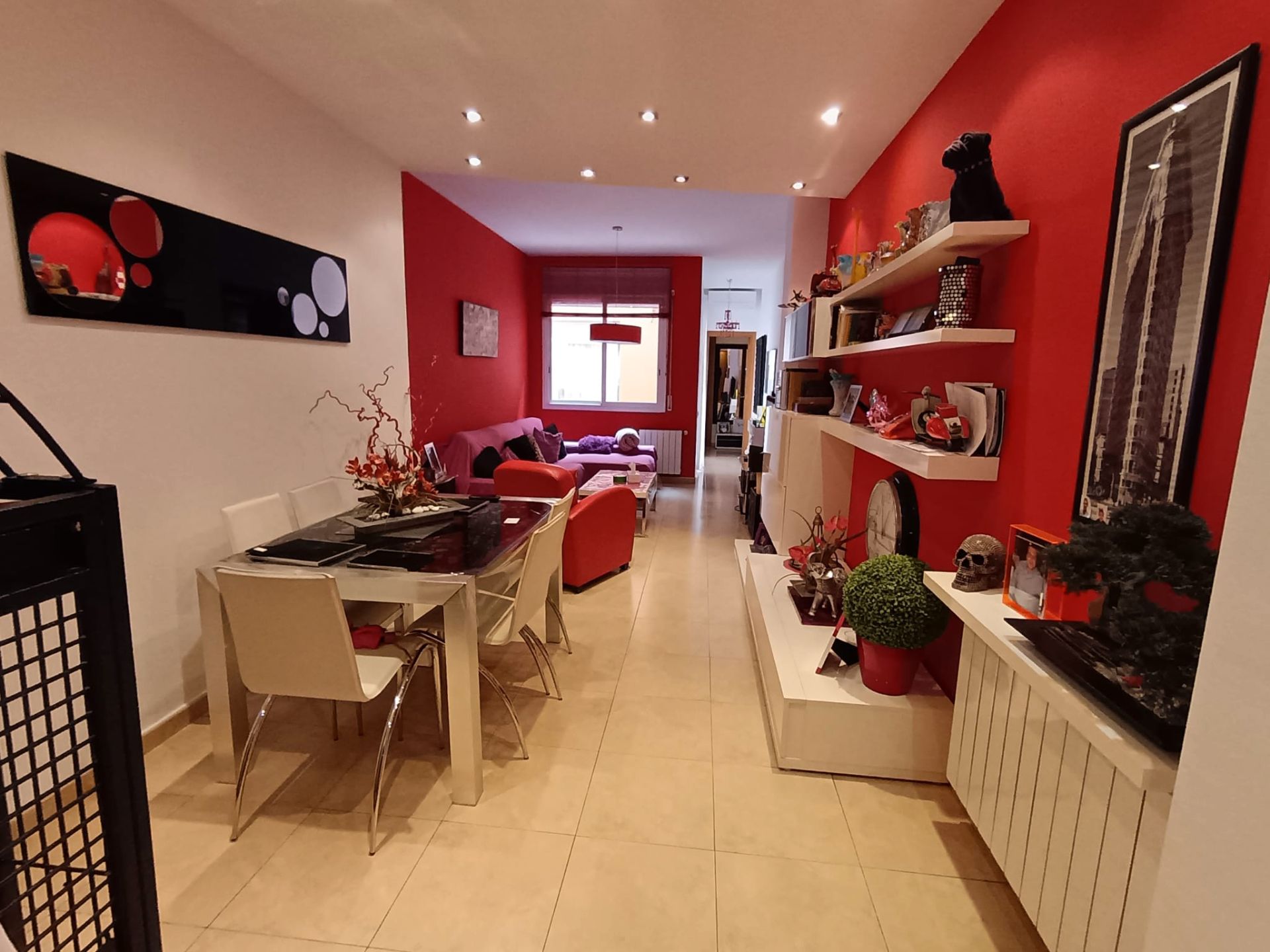 Sala d'estar de Pis en venda en Badalona amb Calefacció i Terrassa