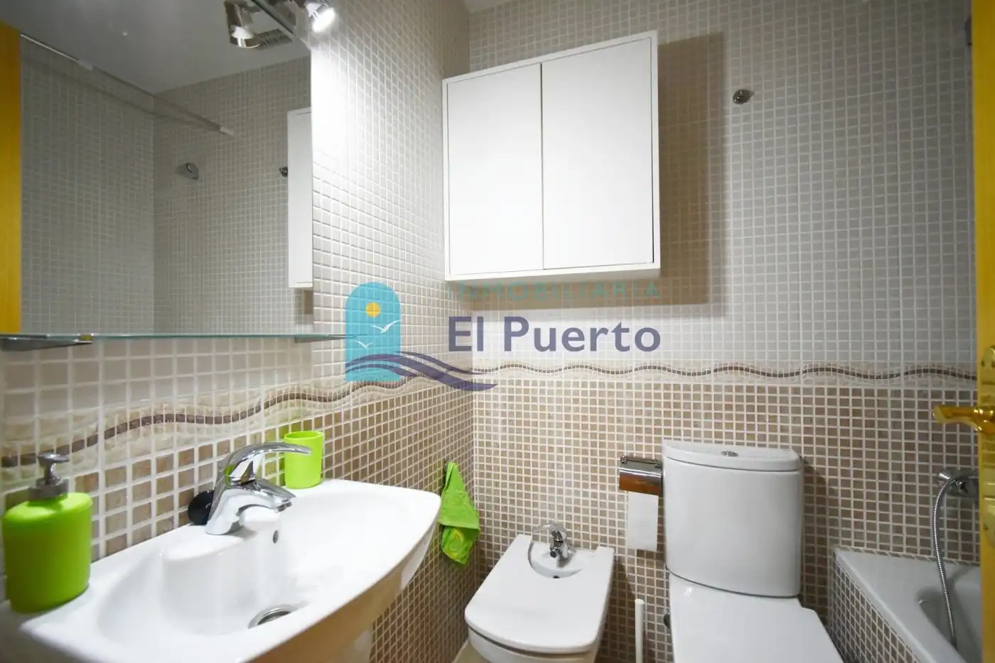 Baño de Apartamento en venta en Mazarrón con Aire acondicionado, Jardín privado y Terraza