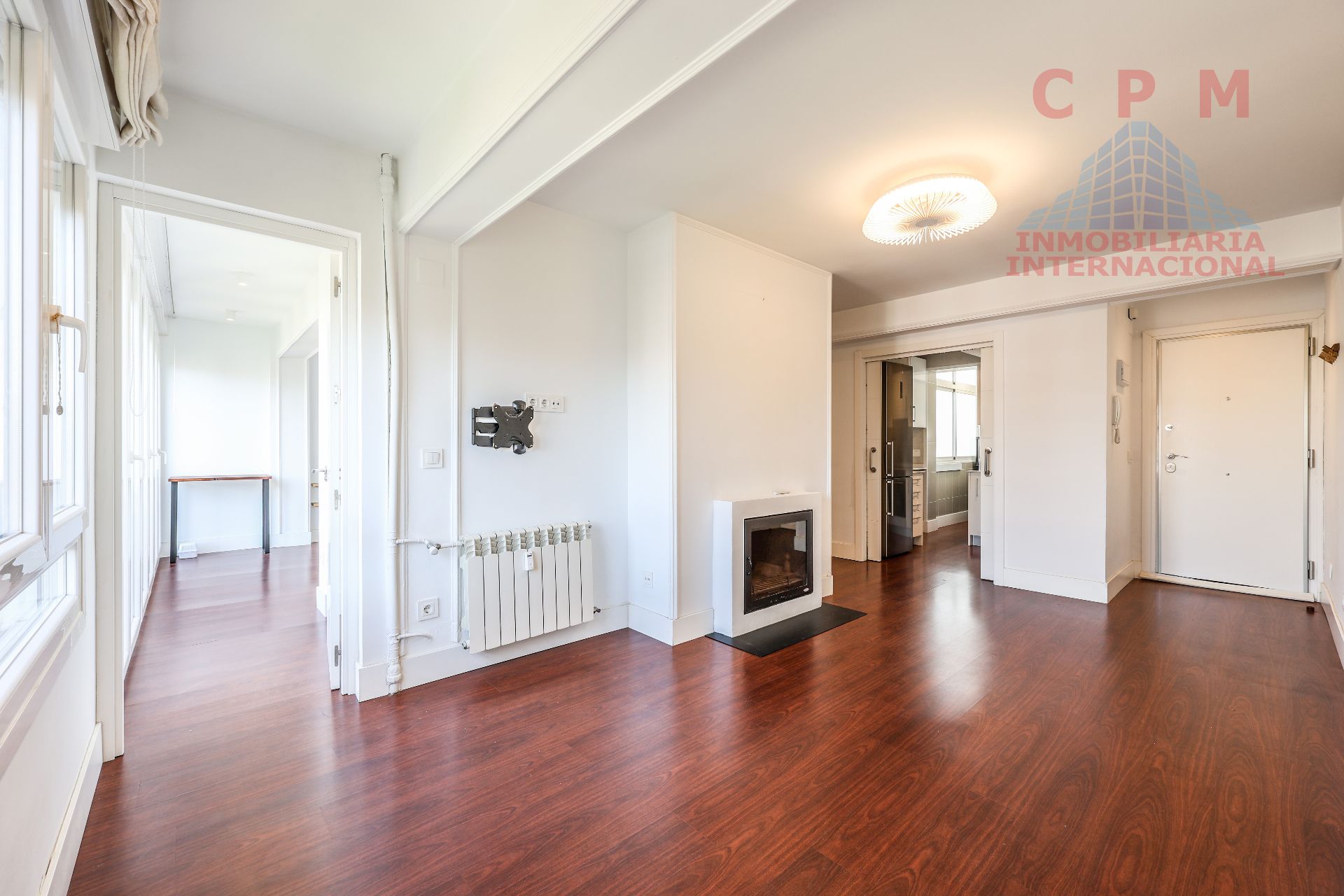 Sala de estar de Ático de alquiler en  Madrid Capital con Aire acondicionado, Calefacción y Parquet