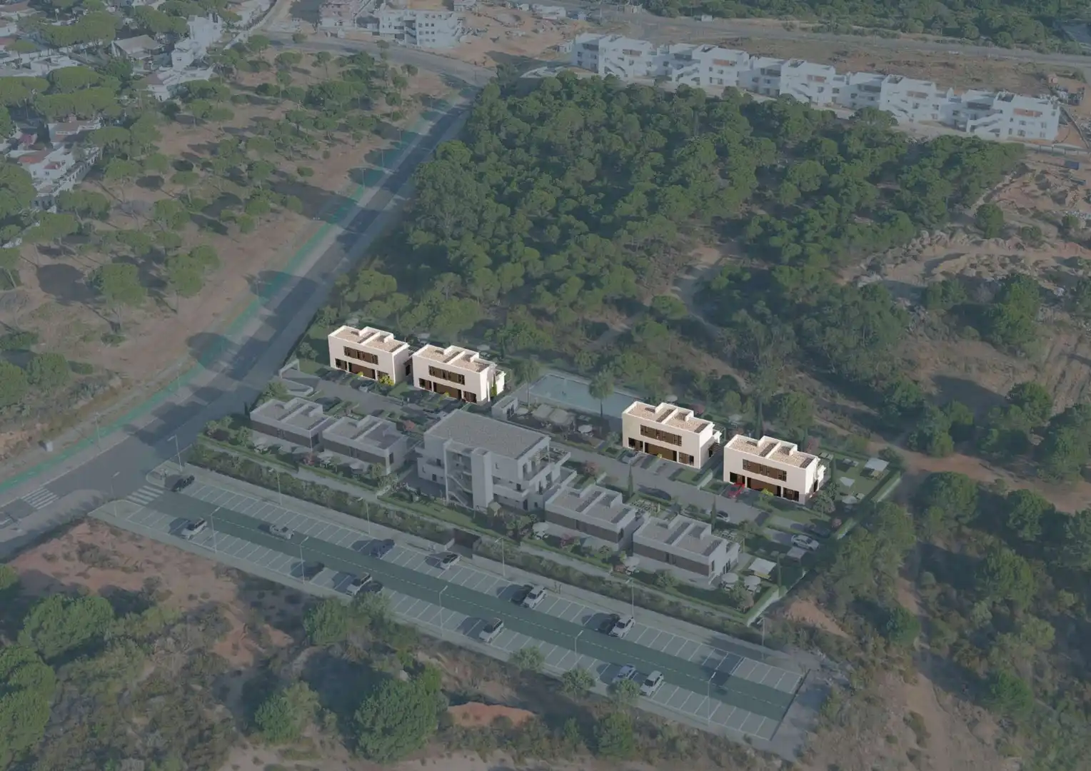 Vista exterior de Casa o xalet en venda en El Rompido amb Traster i Piscina comunitària