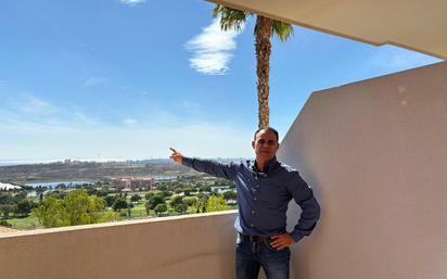 Vista exterior de Apartament en venda en Mutxamel amb Aire condicionat, Terrassa i Piscina