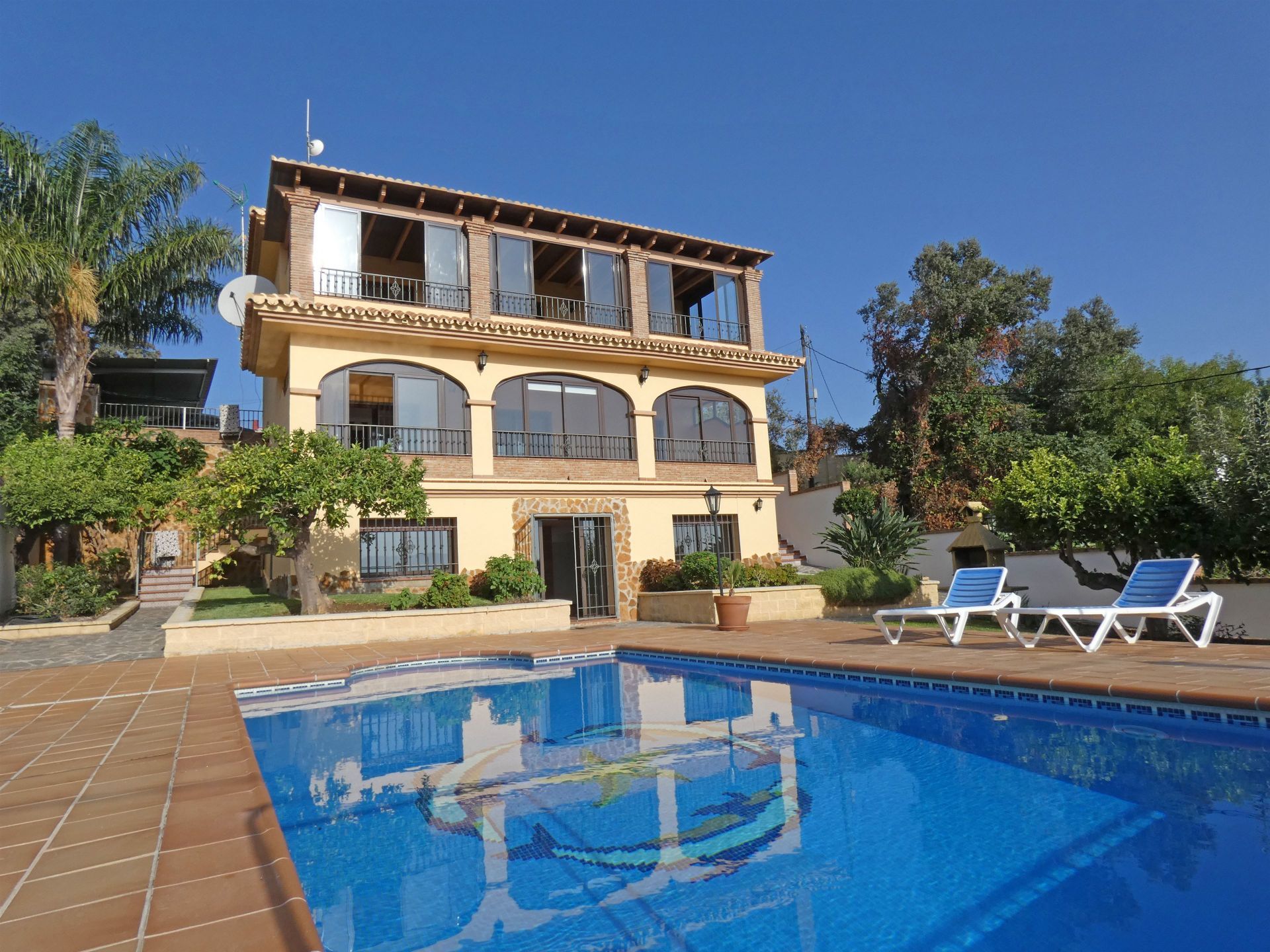 Swimming pool of Country house to rent in Alhaurín de la Torre  with Air Conditioner and Swimming Pool