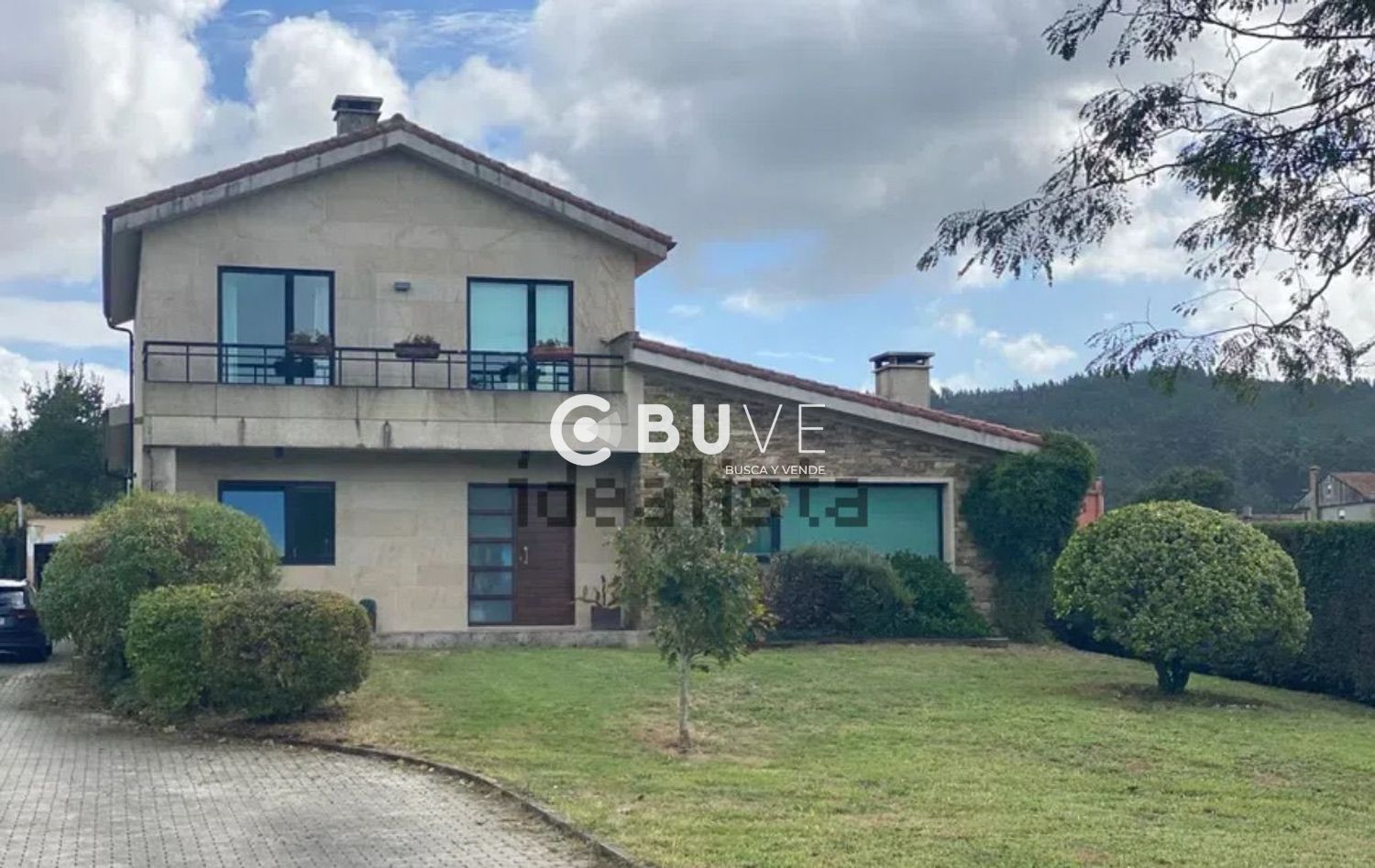 Vista exterior de Casa o xalet en venda en Ames amb Jardí privat, Terrassa i Traster