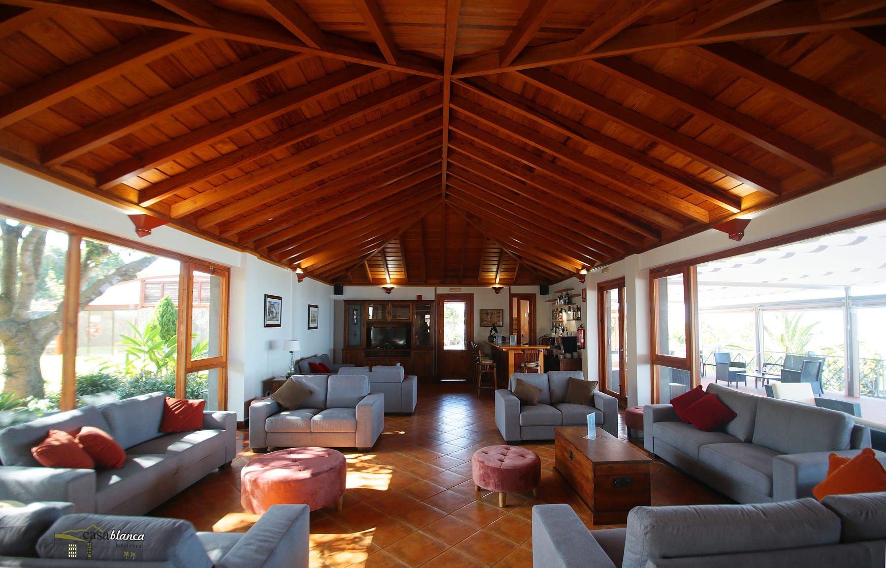 Sala d'estar de Finca rústica en venda en Los Realejos amb Aire condicionat, Jardí privat i Terrassa