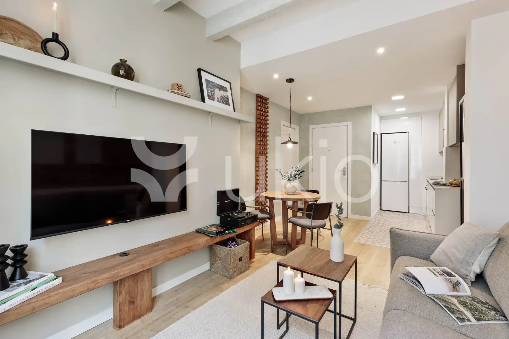 Sala d'estar de Apartament de lloguer en Barcelona amb Aire condicionat, Calefacció i Moblat
