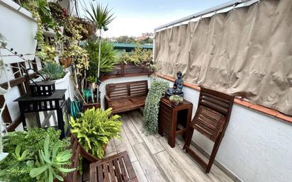 Terrace of Flat for sale in Santa Coloma de Gramenet  with Air Conditioner, Heating and Parquet flooring