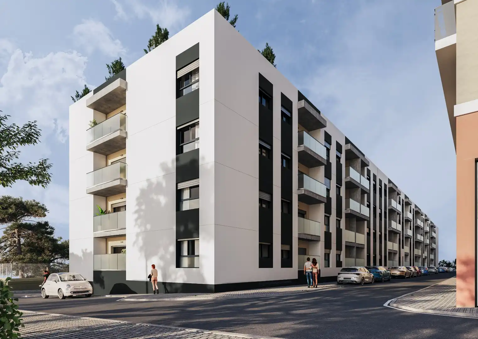 Vista exterior de Piso en venta en Alicante / Alacant con Balcón y Piscina comunitaria
