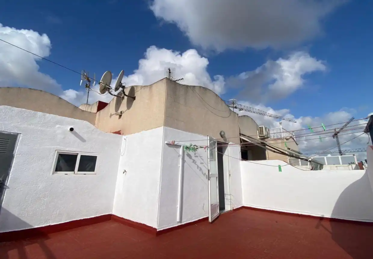 Vista exterior de Casa o xalet en venda en Torrevieja amb Jardí privat, Terrassa i Moblat