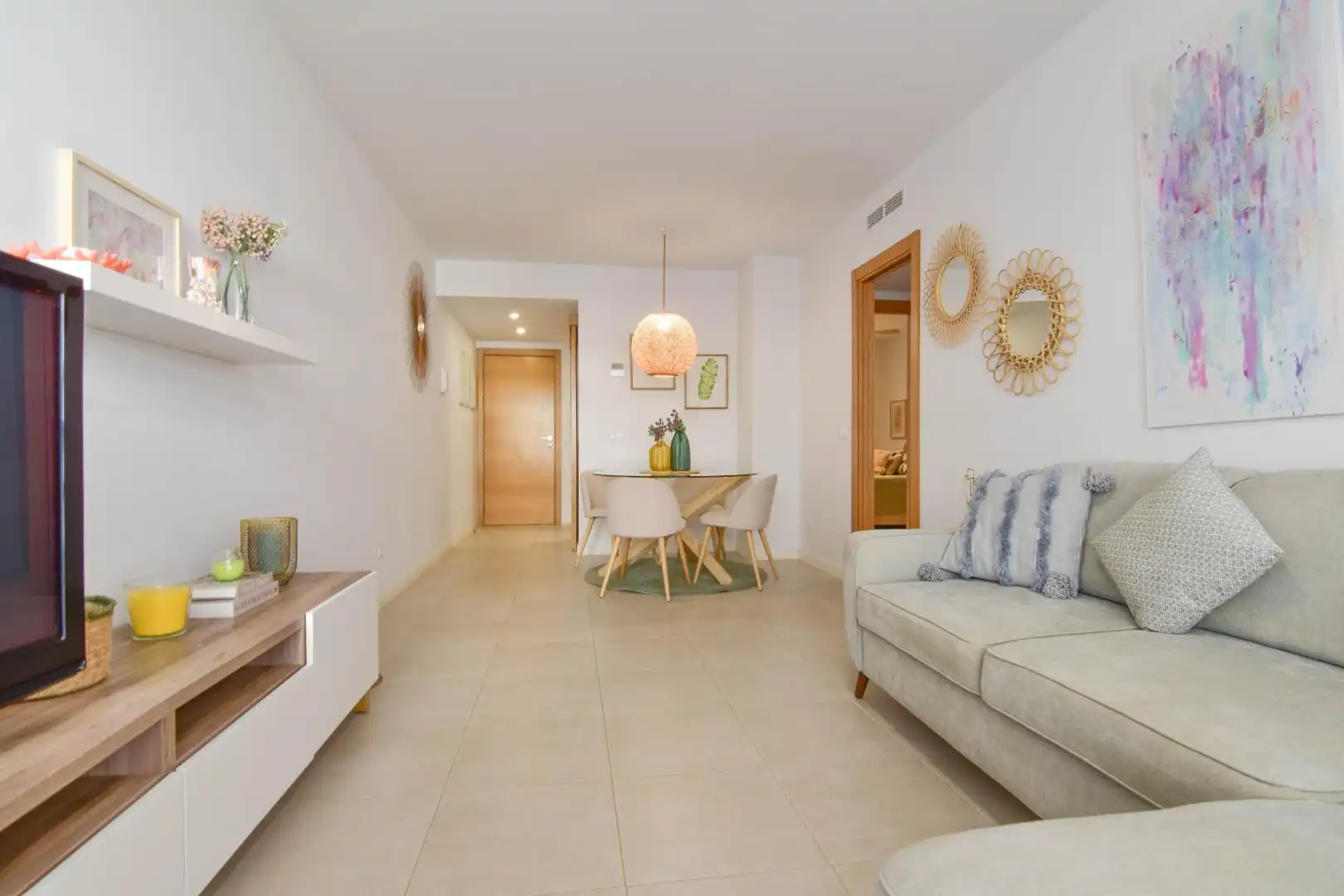 Living room of Flat for rent in El Puig de Santa Maria  with Air Conditioner, Heating and Private garden
